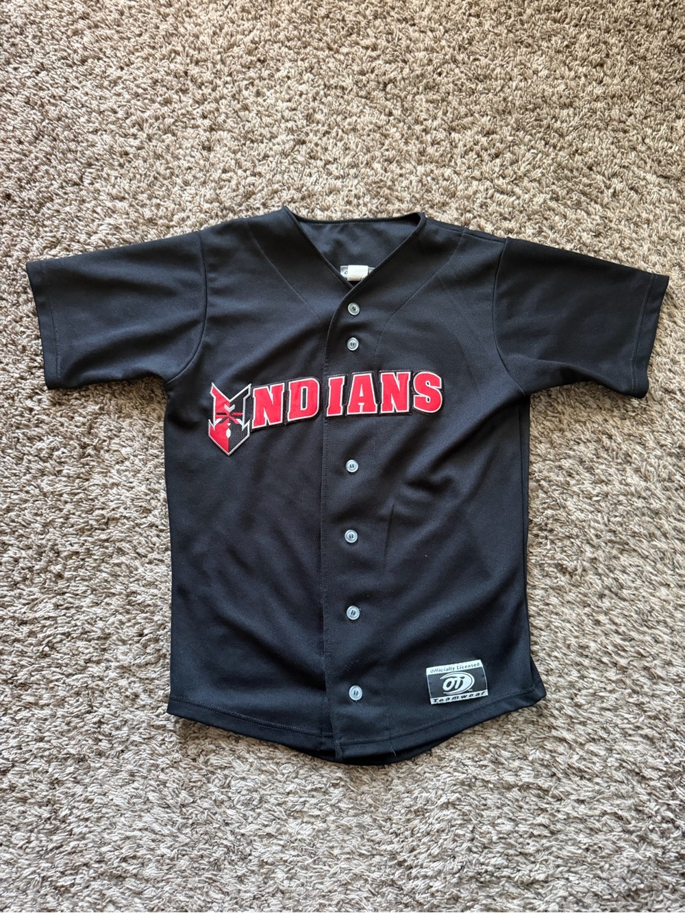 OT Sports Indianapolis Indians Minor League Baseball Jersey Black - Size M